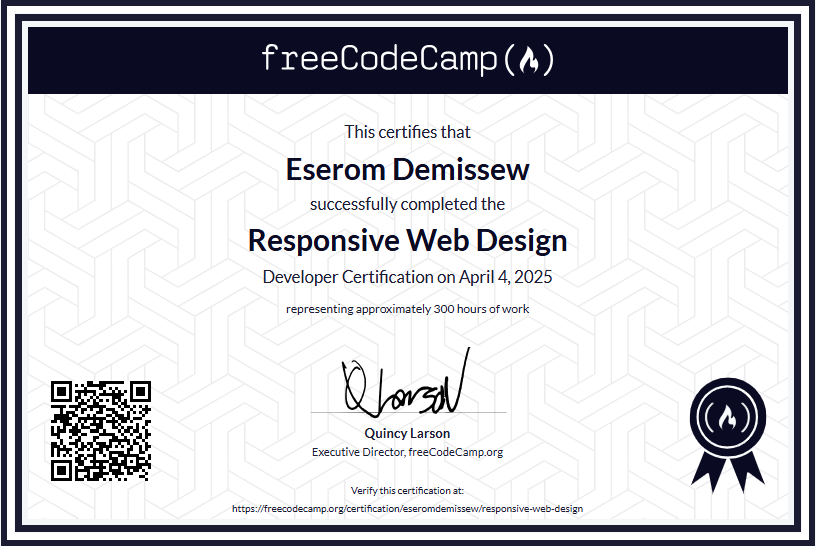 Responsive Website Design Certificate