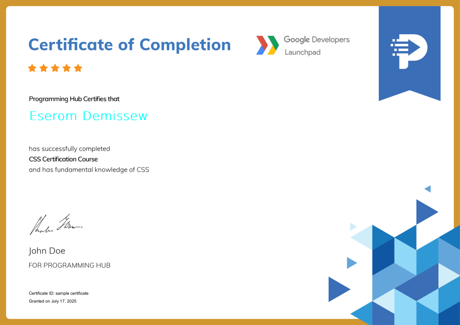 Responsive Website Design Certificate